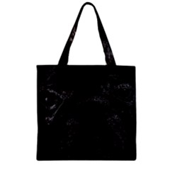 Black Bulldog Zipper Grocery Tote Bag