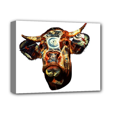 Artistic Cow Deluxe Canvas 14  X 11 