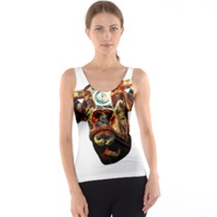 Artistic Cow Tank Top