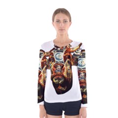 Artistic Cow Women s Long Sleeve Tee