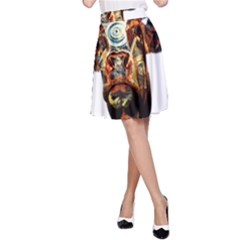 Artistic Cow A-line Skirt