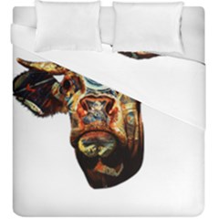 Artistic Cow Duvet Cover Double Side (king Size) by Valentinaart