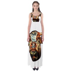 Artistic Cow Empire Waist Maxi Dress by Valentinaart