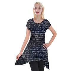 Silent Short Sleeve Side Drop Tunic