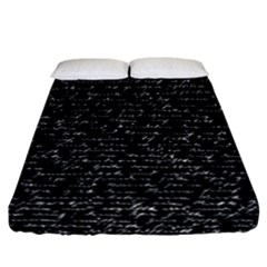 Handwriting  Fitted Sheet (california King Size)