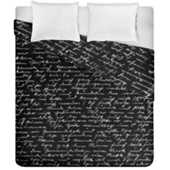 Handwriting  Duvet Cover Double Side (california King Size)