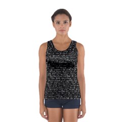 Handwriting  Women s Sport Tank Top 