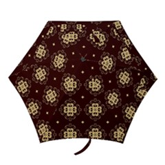 Seamless Ornament Symmetry Lines Mini Folding Umbrellas