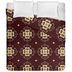 Seamless Ornament Symmetry Lines Duvet Cover Double Side (california King Size)