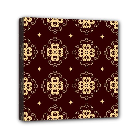 Seamless Ornament Symmetry Lines Mini Canvas 6  X 6 