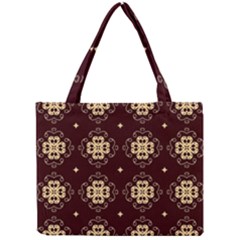 Seamless Ornament Symmetry Lines Mini Tote Bag