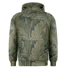 Vintage Background Green Leaves Men s Pullover Hoodie by Simbadda