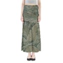 Vintage Background Green Leaves Maxi Skirts View1