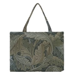 Vintage Background Green Leaves Medium Tote Bag