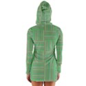 Geometric Pinstripes Shapes Hues Women s Long Sleeve Hooded T-shirt View2