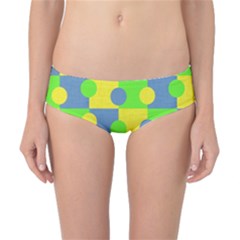 Abric Cotton Bright Blue Lime Classic Bikini Bottoms