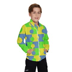 Abric Cotton Bright Blue Lime Wind Breaker (kids)