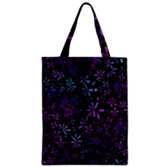 Retro Flower Pattern Design Batik Zipper Classic Tote Bag