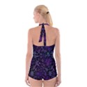 Retro Flower Pattern Design Batik Boyleg Halter Swimsuit  View2