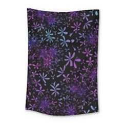 Retro Flower Pattern Design Batik Small Tapestry