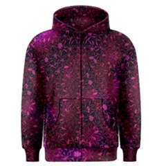 Retro Flower Pattern Design Batik Men s Zipper Hoodie by Simbadda