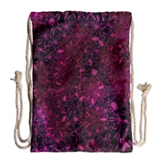 Retro Flower Pattern Design Batik Drawstring Bag (large)