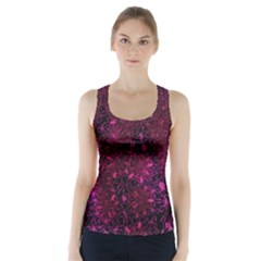 Retro Flower Pattern Design Batik Racer Back Sports Top by Simbadda