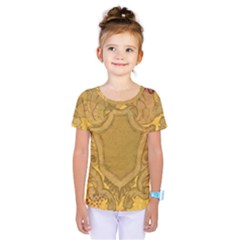 Vintage Scrapbook Old Ancient Retro Pattern Kids  One Piece Tee