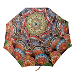 Art Background Bowl Ceramic Color Folding Umbrellas