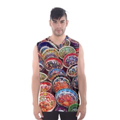 Art Background Bowl Ceramic Color Men s Basketball Tank Top by Simbadda