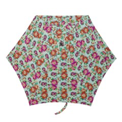 Floral Flower Pattern Seamless Mini Folding Umbrellas