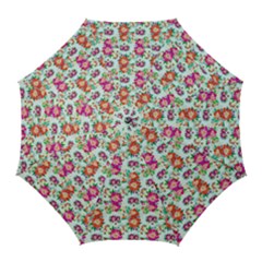 Floral Flower Pattern Seamless Golf Umbrellas