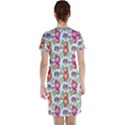 Floral Flower Pattern Seamless Short Sleeve Nightdress View2