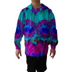 Retro Colorful Decoration Texture Hooded Wind Breaker (kids)