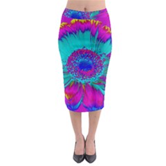 Retro Colorful Decoration Texture Midi Pencil Skirt