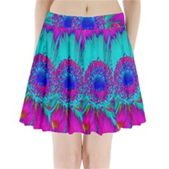 Retro Colorful Decoration Texture Pleated Mini Skirt