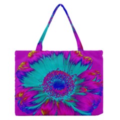 Retro Colorful Decoration Texture Medium Zipper Tote Bag