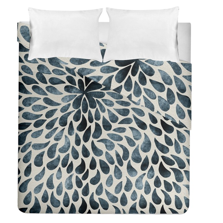 Abstract Flower Petals Floral Duvet Cover Double Side (Queen Size)