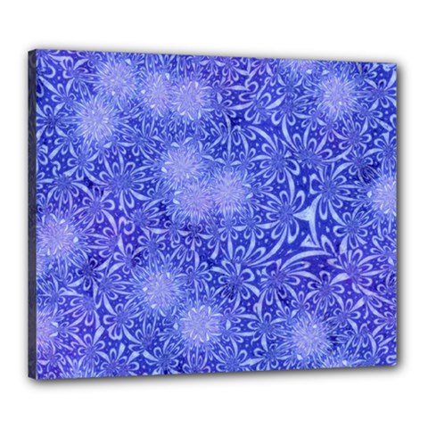 Retro Flower Pattern Design Batik Canvas 24  X 20 