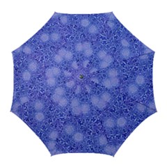 Retro Flower Pattern Design Batik Golf Umbrellas