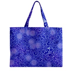 Retro Flower Pattern Design Batik Zipper Mini Tote Bag