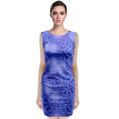 Retro Flower Pattern Design Batik Classic Sleeveless Midi Dress