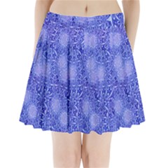 Retro Flower Pattern Design Batik Pleated Mini Skirt