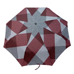 Textile Geometric Retro Pattern Folding Umbrellas