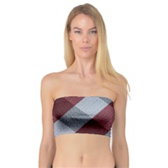 Textile Geometric Retro Pattern Bandeau Top