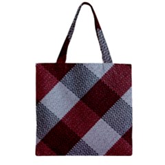 Textile Geometric Retro Pattern Zipper Grocery Tote Bag