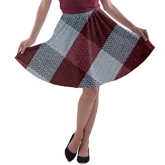 Textile Geometric Retro Pattern A-line Skater Skirt