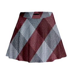 Textile Geometric Retro Pattern Mini Flare Skirt