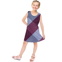 Textile Geometric Retro Pattern Kids  Tunic Dress