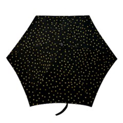 Grunge Retro Pattern Black Triangles Mini Folding Umbrellas by Simbadda